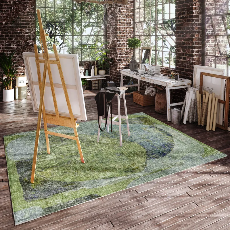 Luxury Washable Boca Aloe 9\' x 12\' Rug