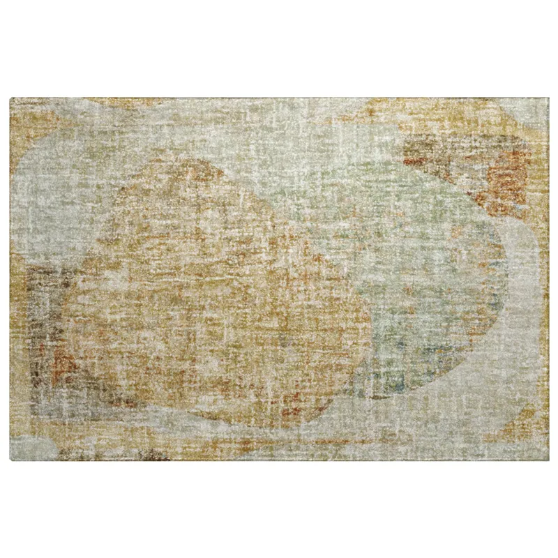 Luxury Washable Boca Taupe 1\'8\" x 2\'6\" Rug