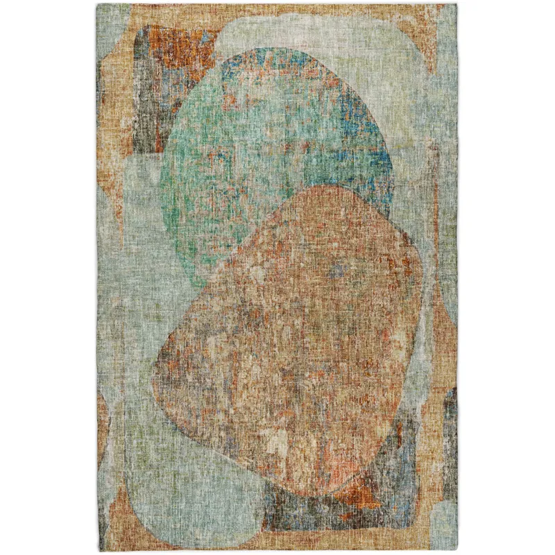 Luxury Washable Boca Teal 2\'6\" x 3\'10\" Rug