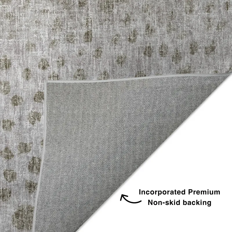 Luxury Washable Boca Taupe 5\' x 7\'6\" Rug