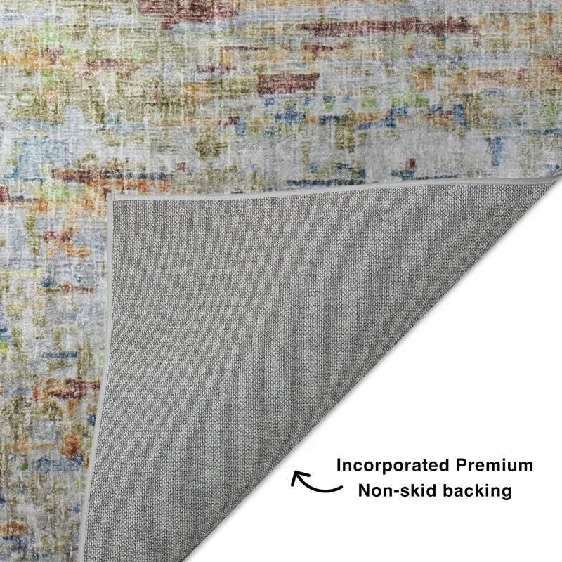 Luxury Washable Boca Putty 5\' x 7\'6\" Rug