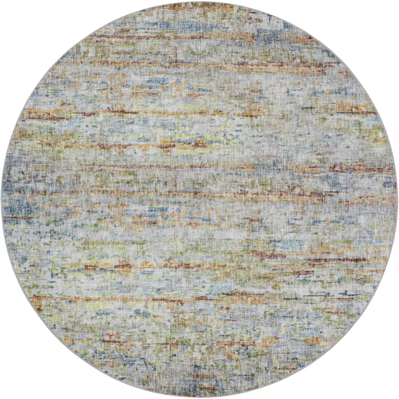Luxury Washable Boca Putty 8\' x 8\' Round Rug