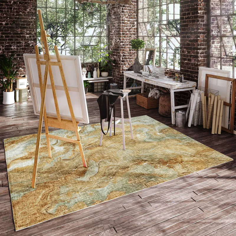 Luxury Washable Boca Copper 2\'6\" x 3\'10\" Rug