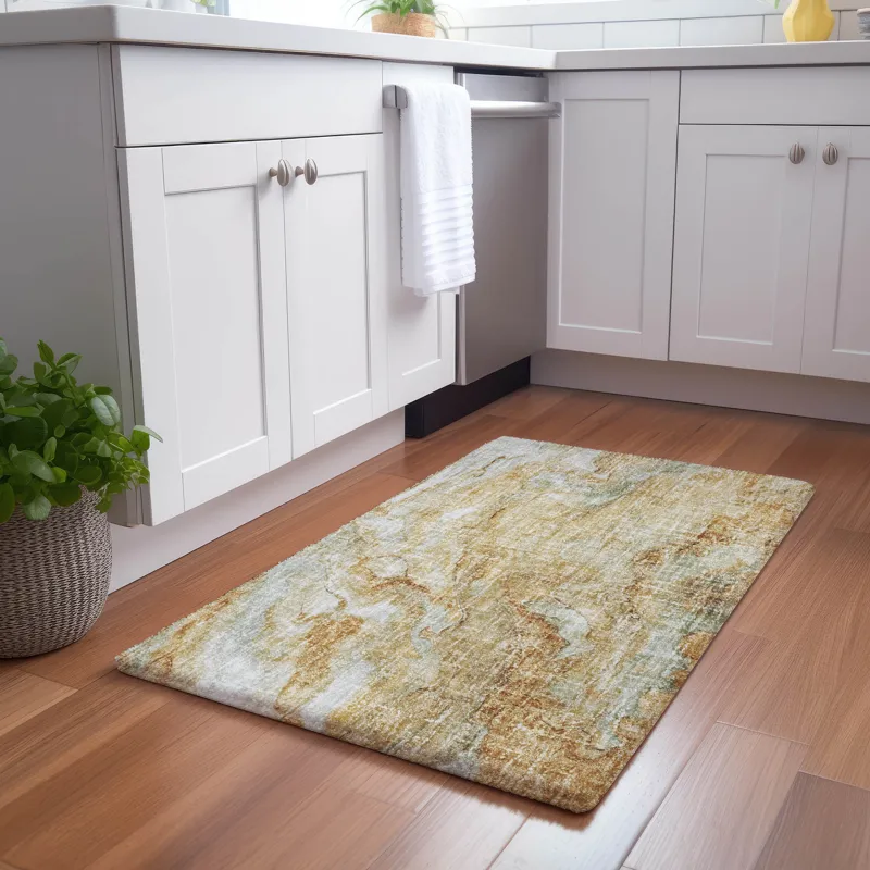 Luxury Washable Boca Copper 1\'8\" x 2\'6\" Rug