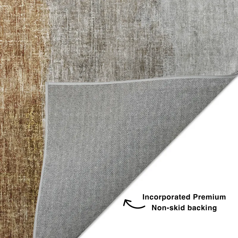 Luxury Washable Boca Brown 2\'6\" x 3\'10\" Rug