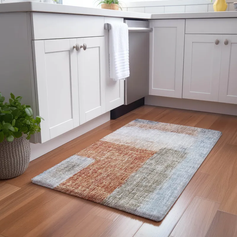 Luxury Washable Boca Salmon 1\'8\" x 2\'6\" Rug