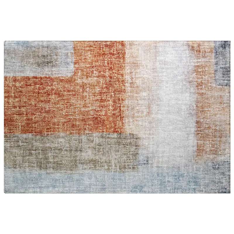 Luxury Washable Boca Salmon 1\'8\" x 2\'6\" Rug