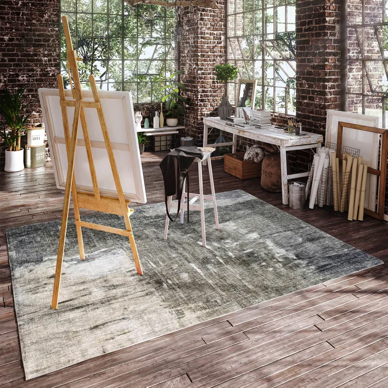 Luxury Washable Boca Gray 3\' x 5\' Rug
