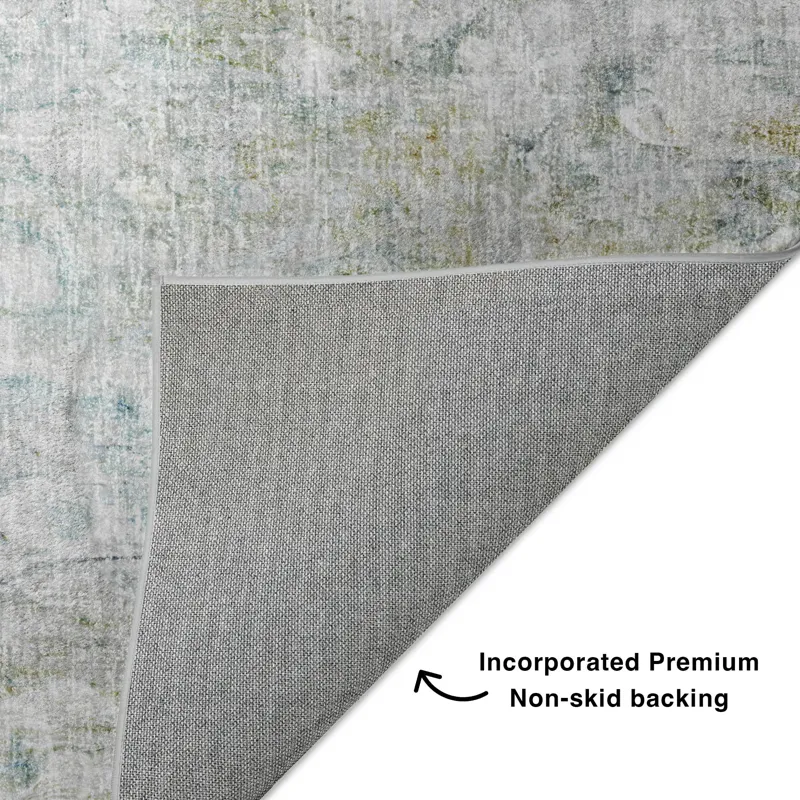 Luxury Washable Boca Seafoam 10\' x 14\' Rug