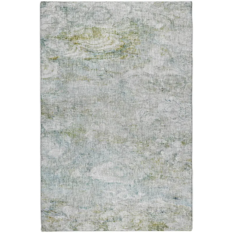 Luxury Washable Boca Seafoam 2\'6\" x 3\'10\" Rug