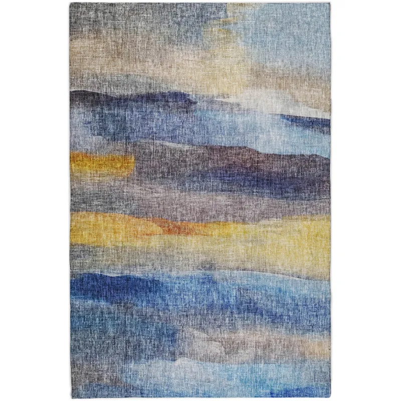 Luxury Washable Boca Blue 8\' x 10\' Rug
