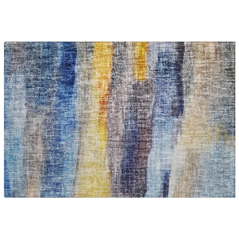Luxury Washable Boca Blue 10\' x 14\' Rug