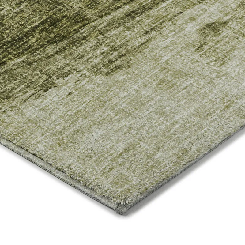Luxury Washable Boca Aloe 1\'8\" x 2\'6\" Rug