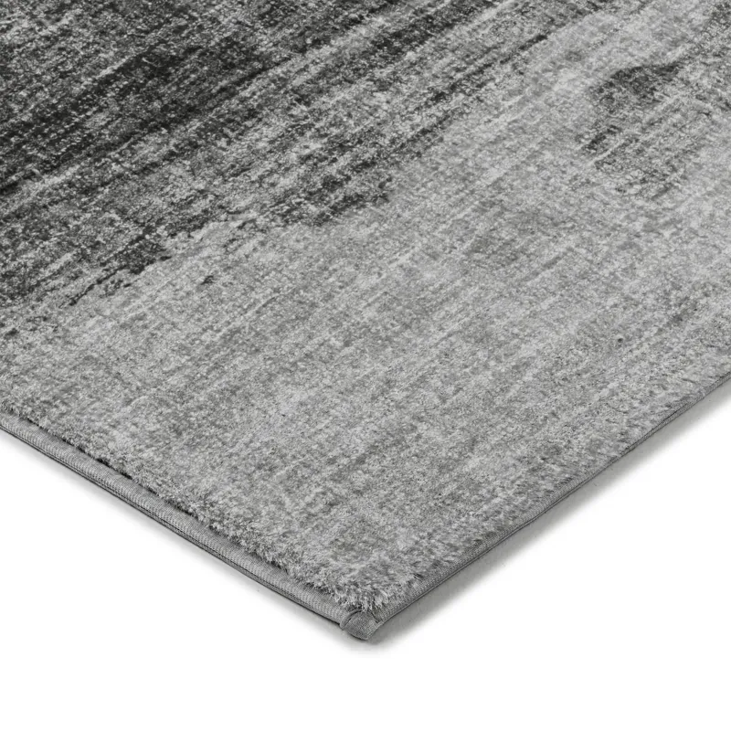 Luxury Washable Boca Pewter 3\' x 5\' Rug