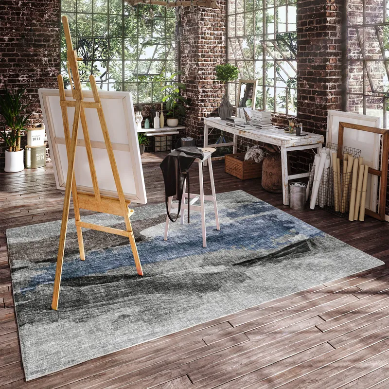 Luxury Washable Boca Pewter 3\' x 5\' Rug