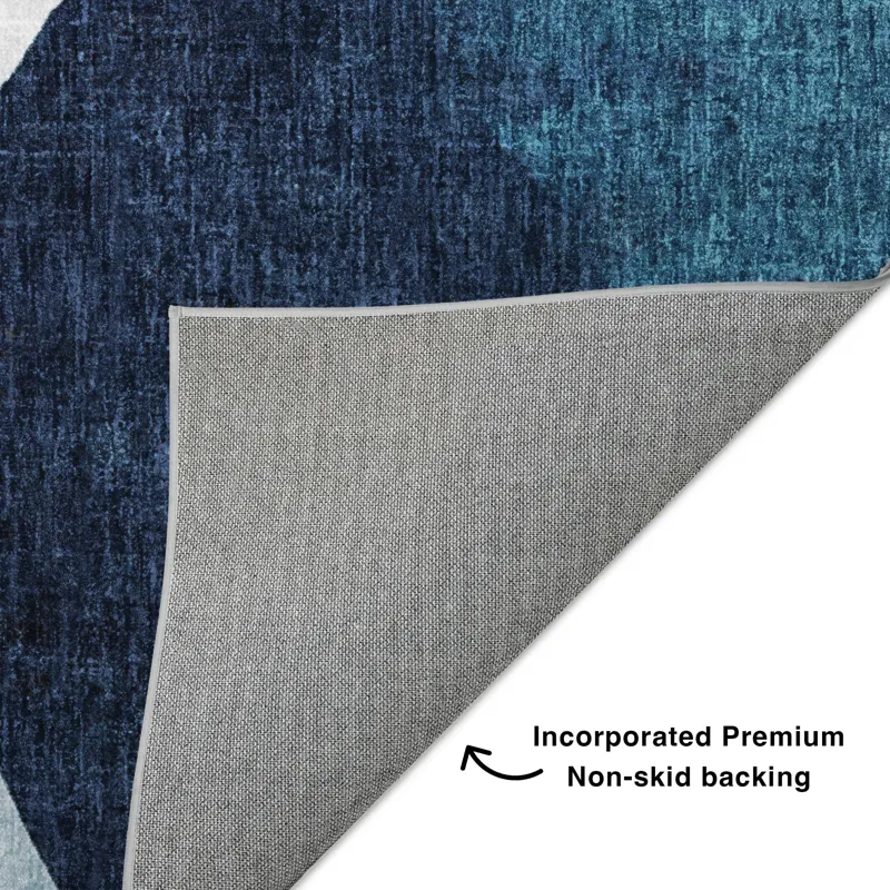 Luxury Washable Boca Denim 2\'6\" x 3\'10\" Rug