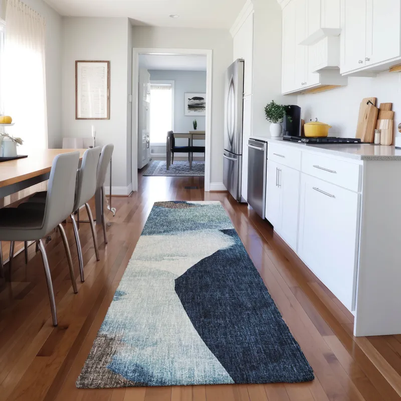 Luxury Washable Boca Denim 2\'3\" x 7\'6\" Runner Rug