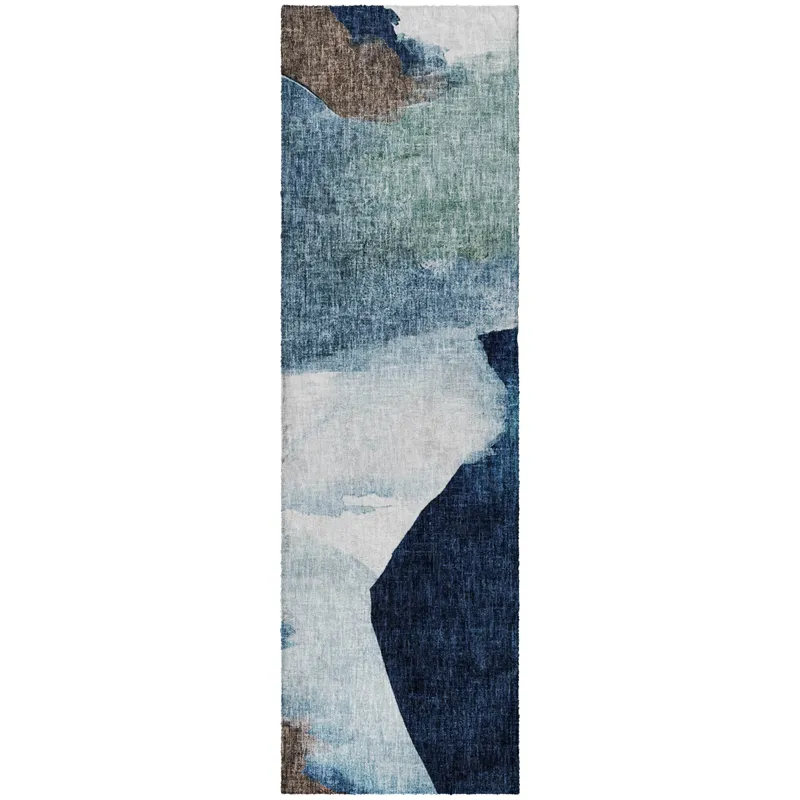 Luxury Washable Boca Denim 2\'3\" x 7\'6\" Runner Rug