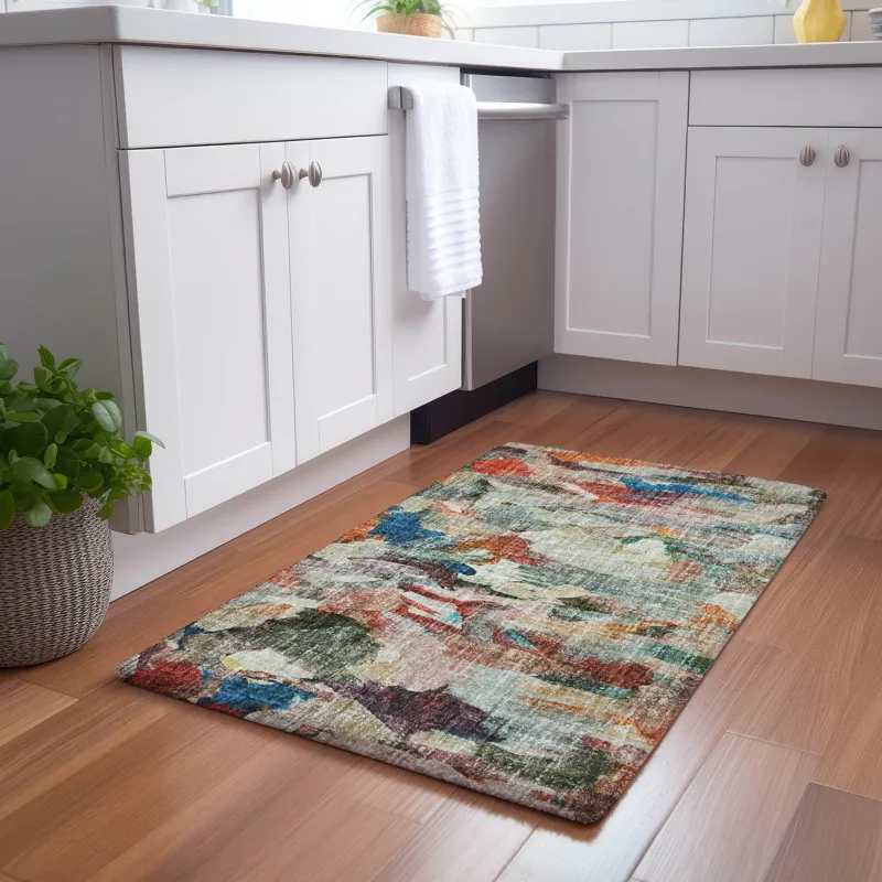 Luxury Washable Boca Paprika 1\'8\" x 2\'6\" Rug