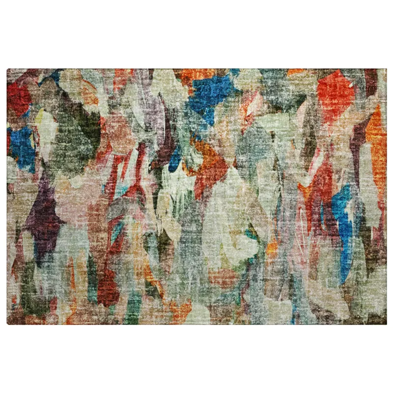 Luxury Washable Boca Paprika 1\'8\" x 2\'6\" Rug