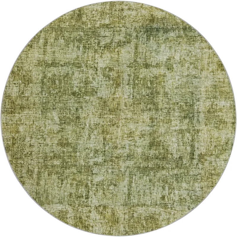 Luxury Washable Boca Aloe 8\' x 8\' Round Rug