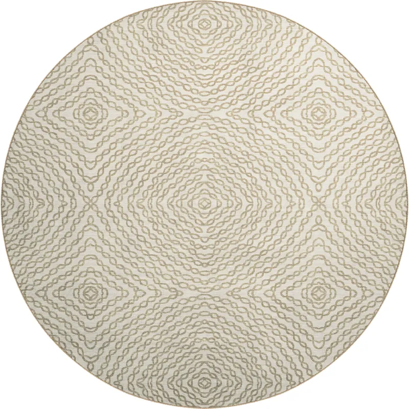Brisbane Ivory 8\' x 8\' Round Rug