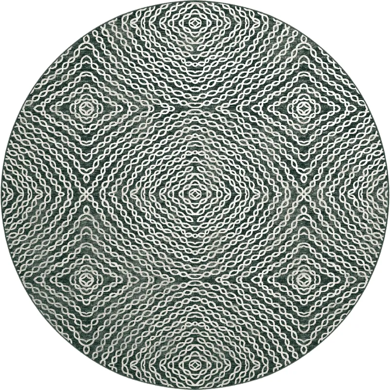 Brisbane Midnight 8\' x 8\' Round Rug