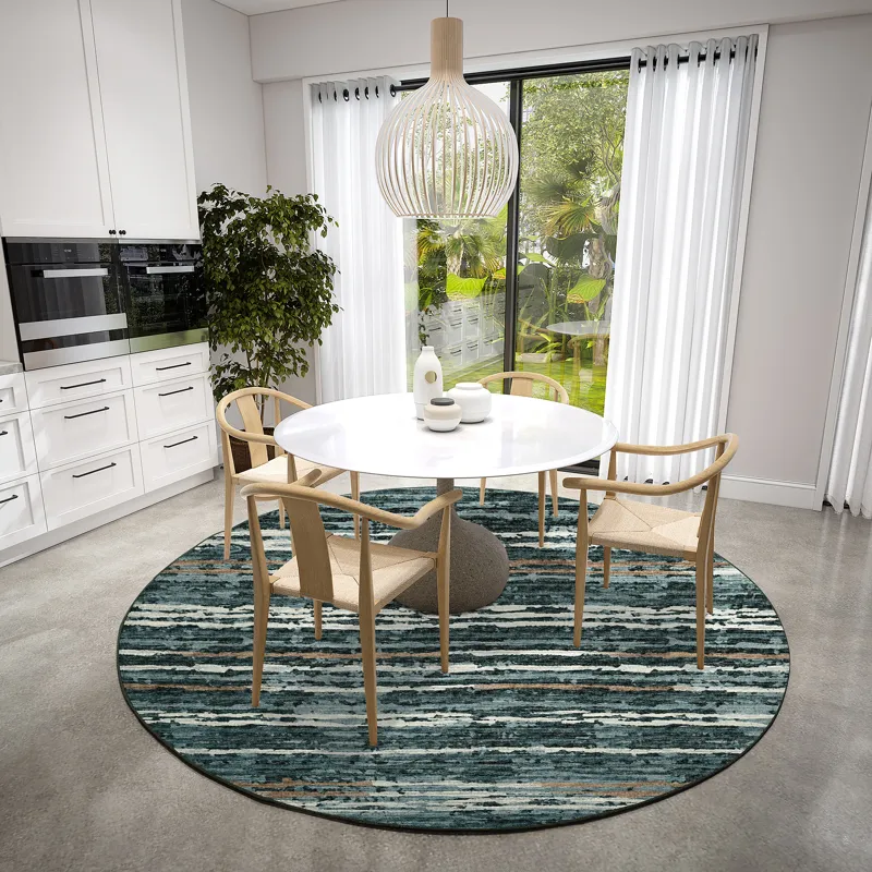 Brisbane Midnight 8\' x 8\' Round Rug