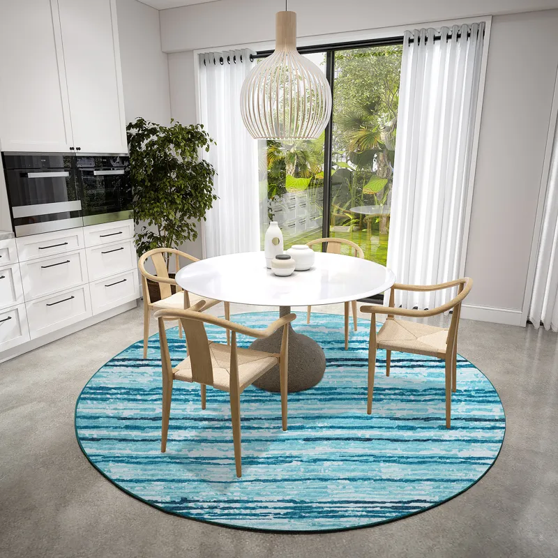 Brisbane Sky 8\' x 8\' Round Rug