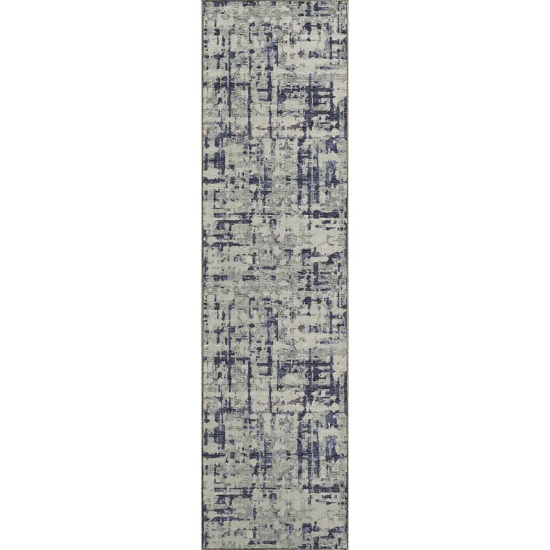 Brisbane Eggplant 2\'3\" x 7\'6\" Runner Rug