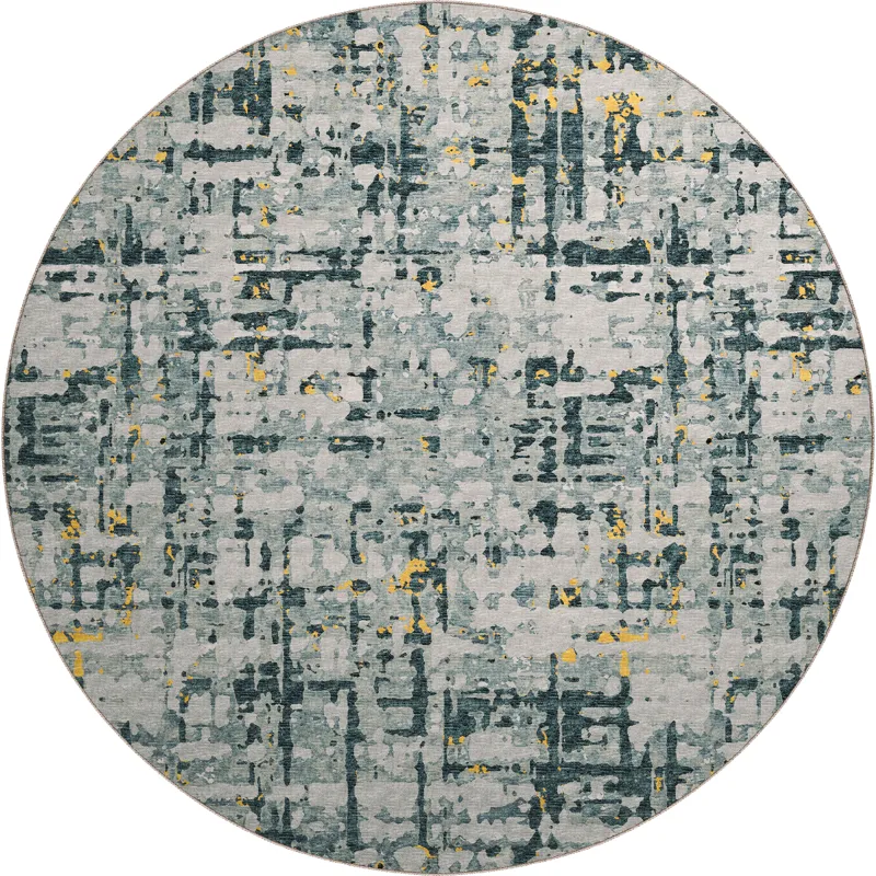Brisbane Gold 8\' x 8\' Round Rug