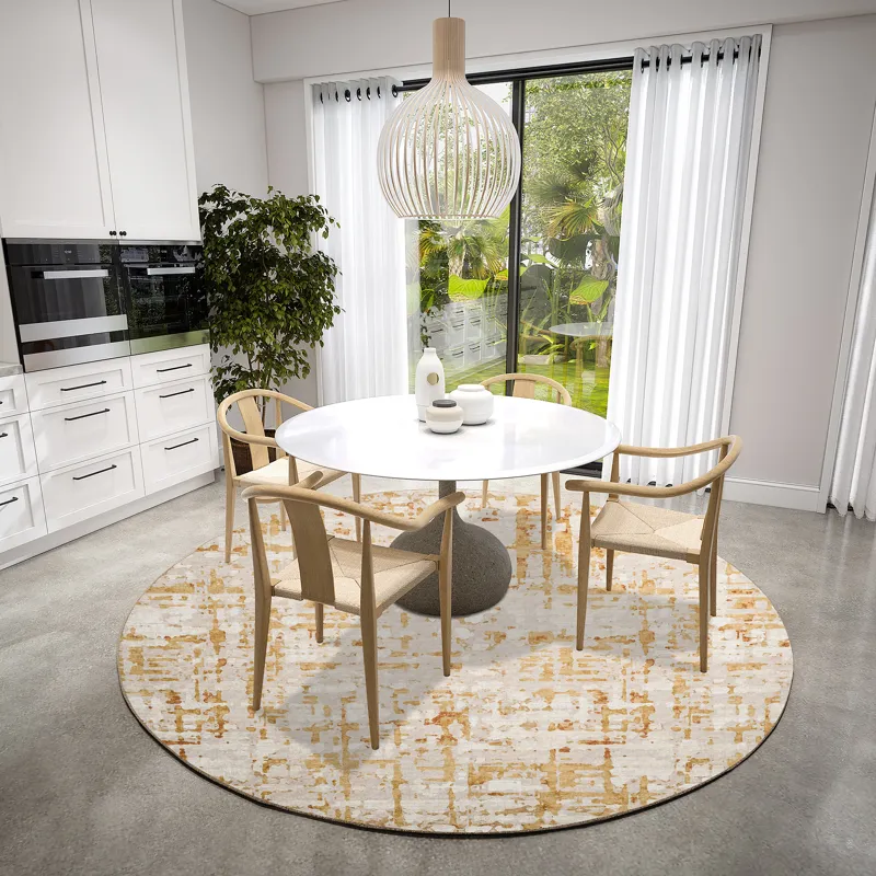 Brisbane Khaki 8\' x 8\' Round Rug