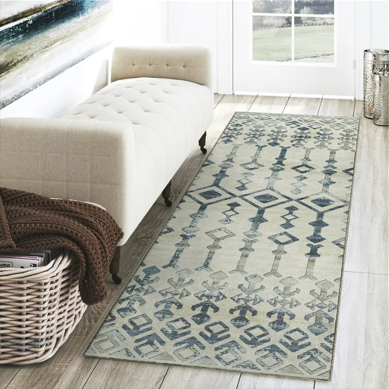 Brisbane Linen 2\'3\" x 7\'6\" Runner Rug