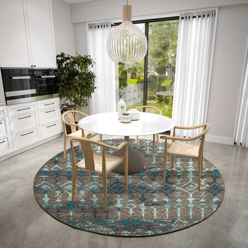 Brisbane Sable 8\' x 8\' Round Rug
