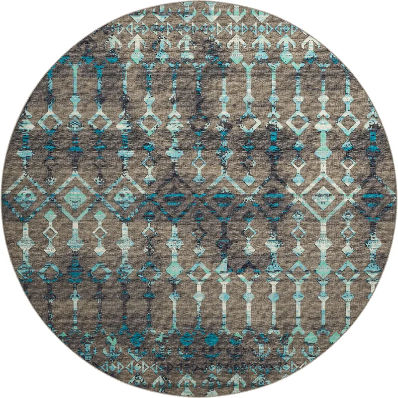 Brisbane Sable 8\' x 8\' Round Rug