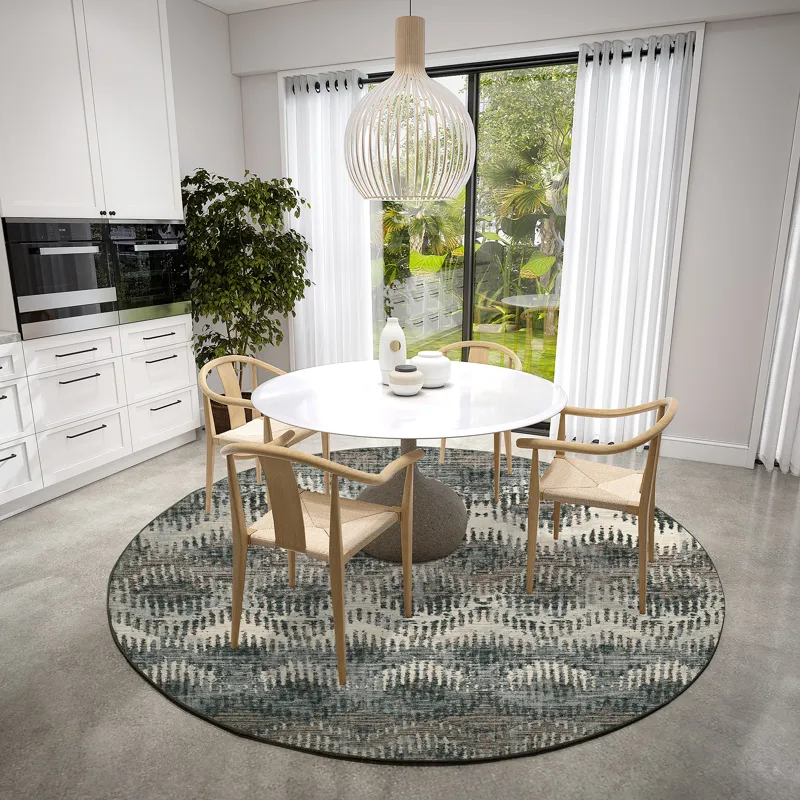 Brisbane Midnight 8\' x 8\' Round Rug