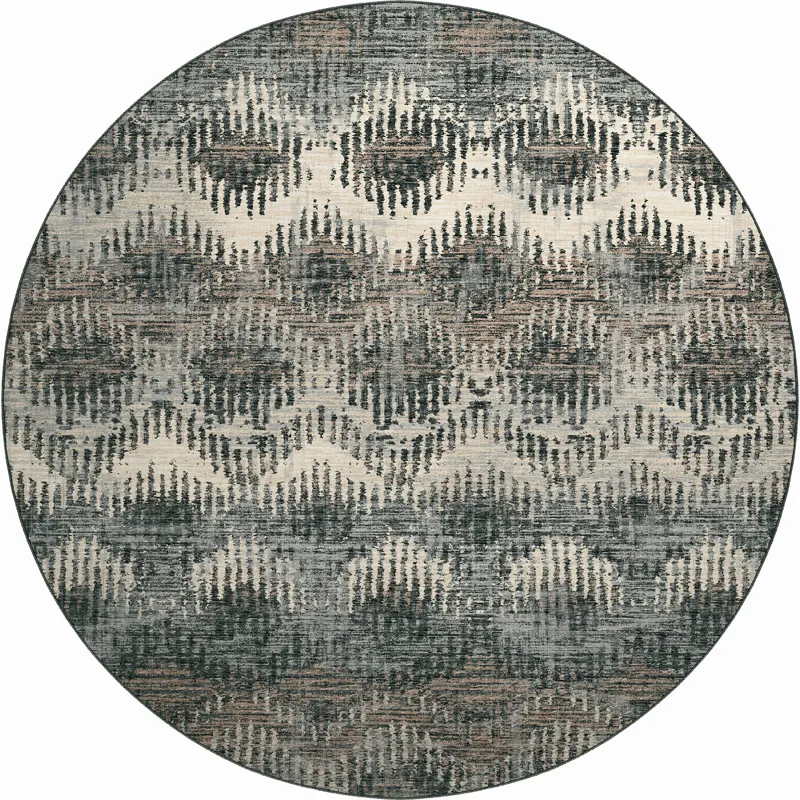 Brisbane Midnight 8\' x 8\' Round Rug