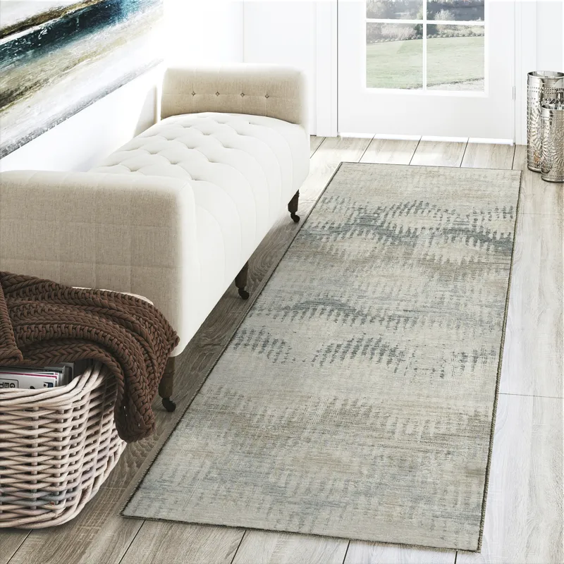Brisbane Seascape 2\'3\" x 7\'6\" Runner Rug