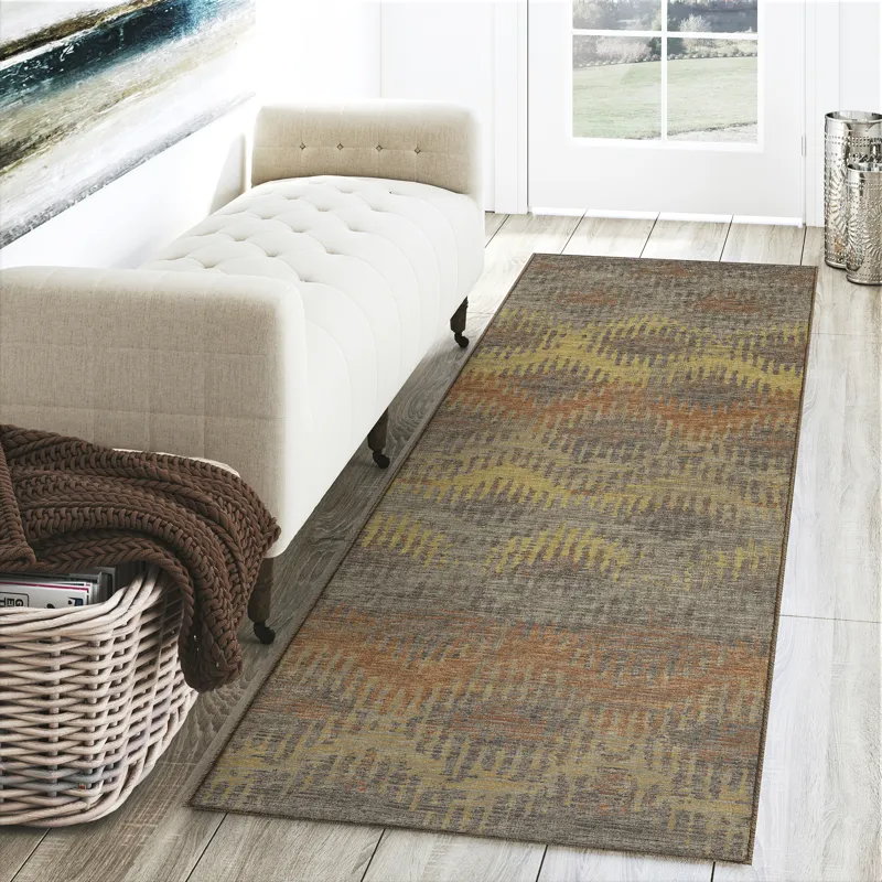 Brisbane Sunset 2\'3\" x 7\'6\" Runner Rug