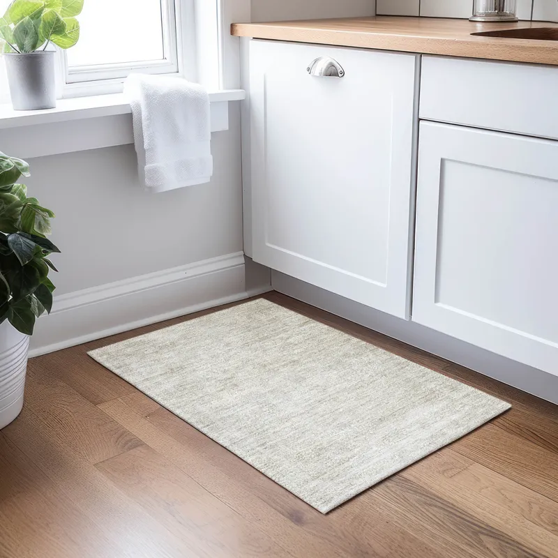 Luxury Washable Indoor/Outdoor Burano Linen 1\'8\" x 2\'6\" Rug