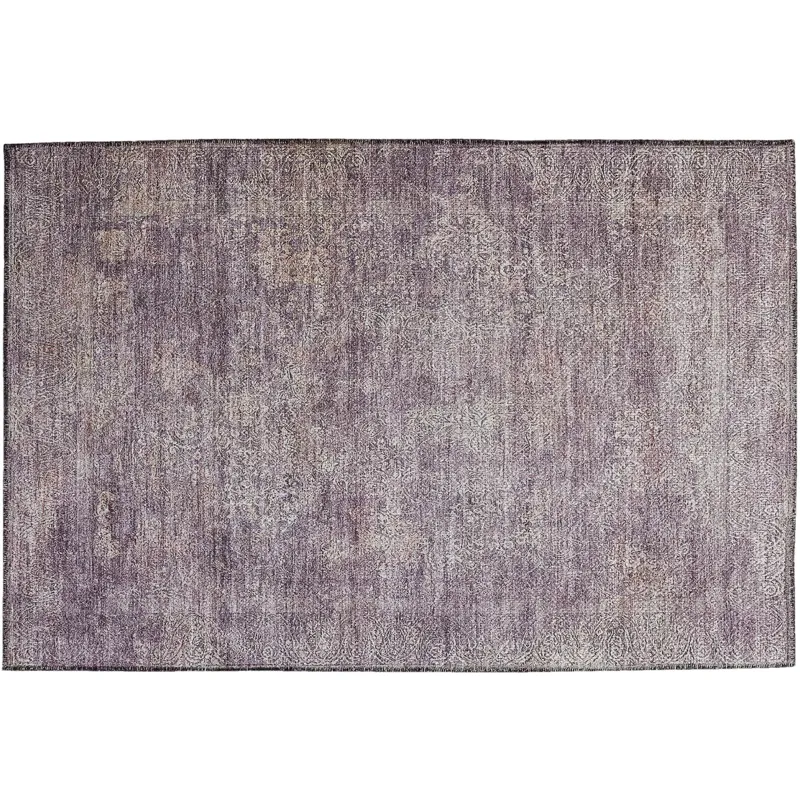 Luxury Washable Indoor/Outdoor Burano Plum 1\'8\" x 2\'6\" Rug