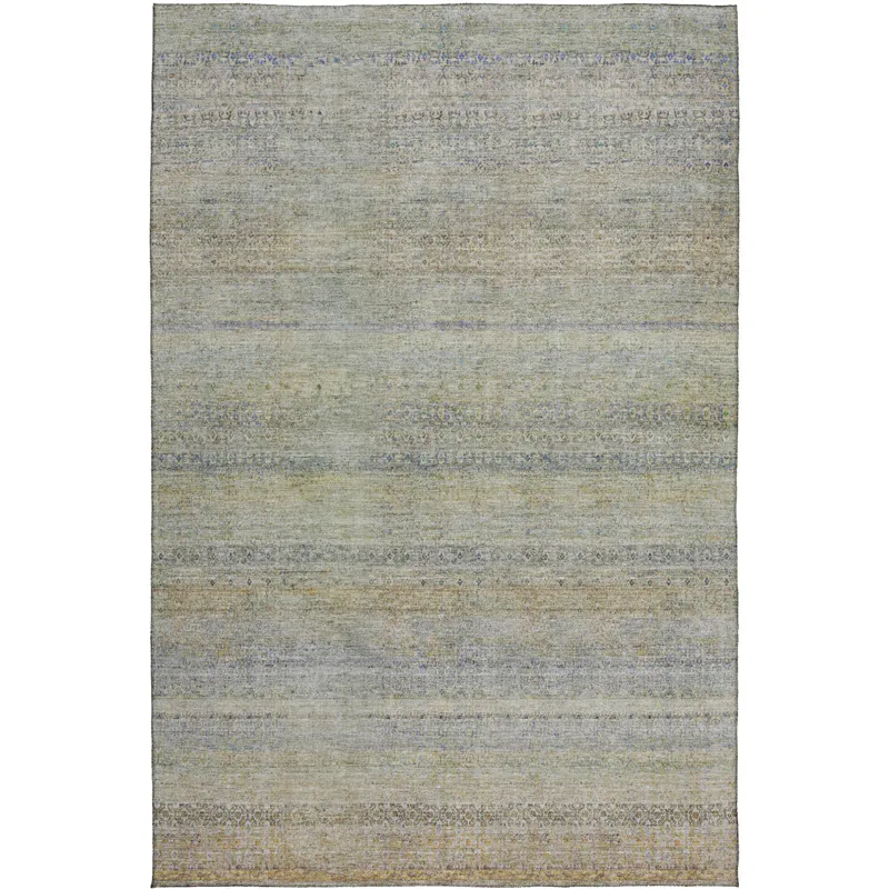 Luxury Washable Indoor/Outdoor Burano Seafoam 3\' x 5\' Rug