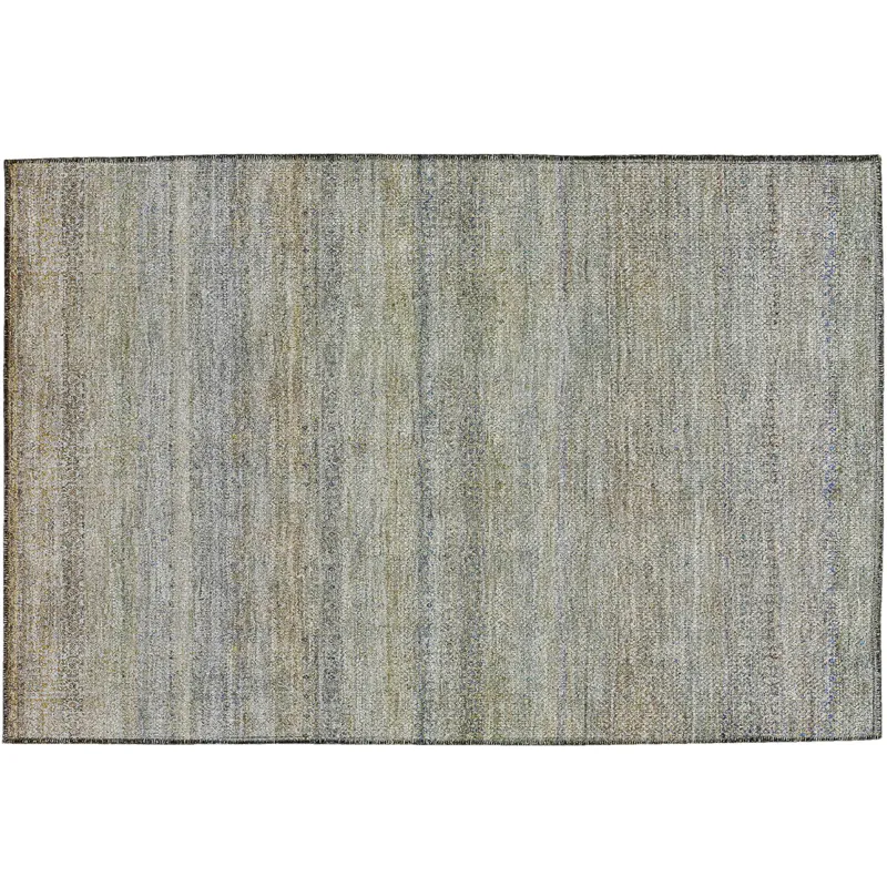 Luxury Washable Indoor/Outdoor Burano Seafoam 1\'8\" x 2\'6\" Rug