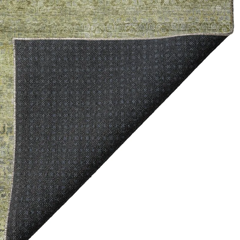 Luxury Washable Indoor/Outdoor Burano Aloe 2\'3\" x 7\'6\" Runner Rug