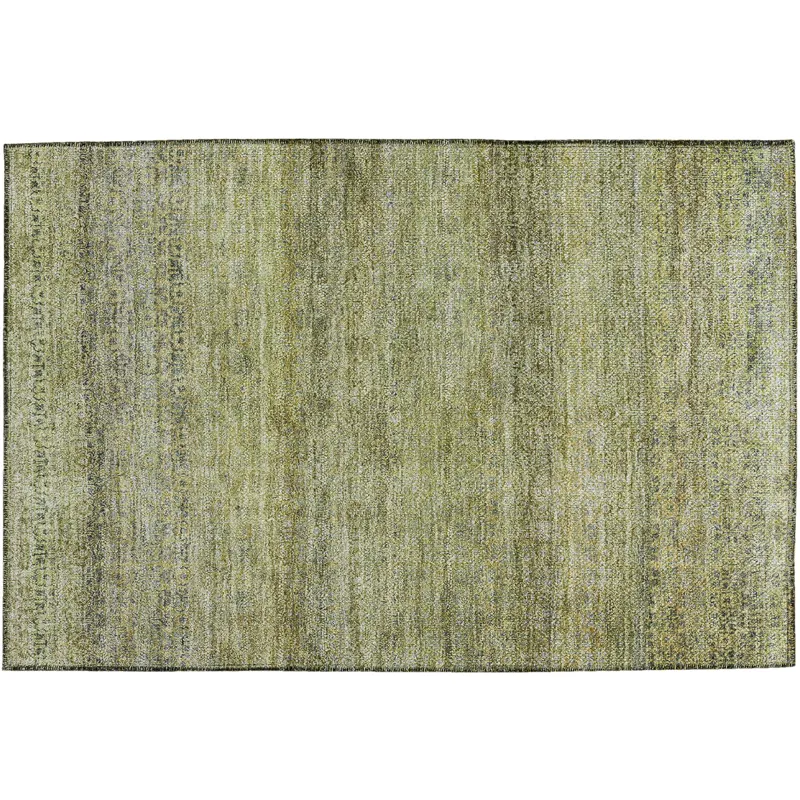 Luxury Washable Indoor/Outdoor Burano Aloe 1\'8\" x 2\'6\" Rug