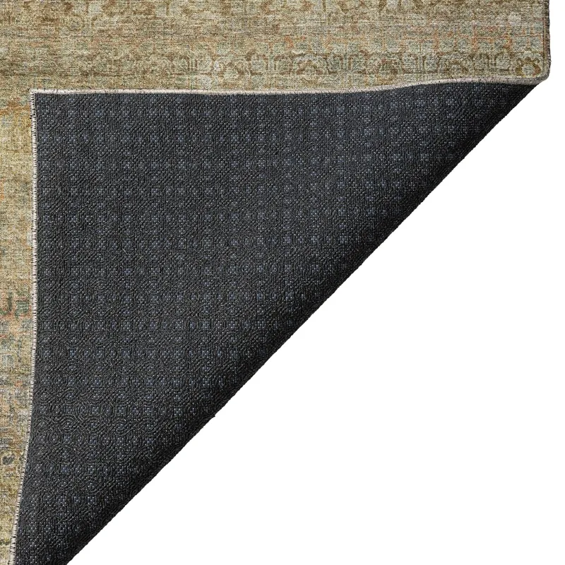 Luxury Washable Indoor/Outdoor Burano Wheat 2\'3\" x 7\'6\" Runner Rug