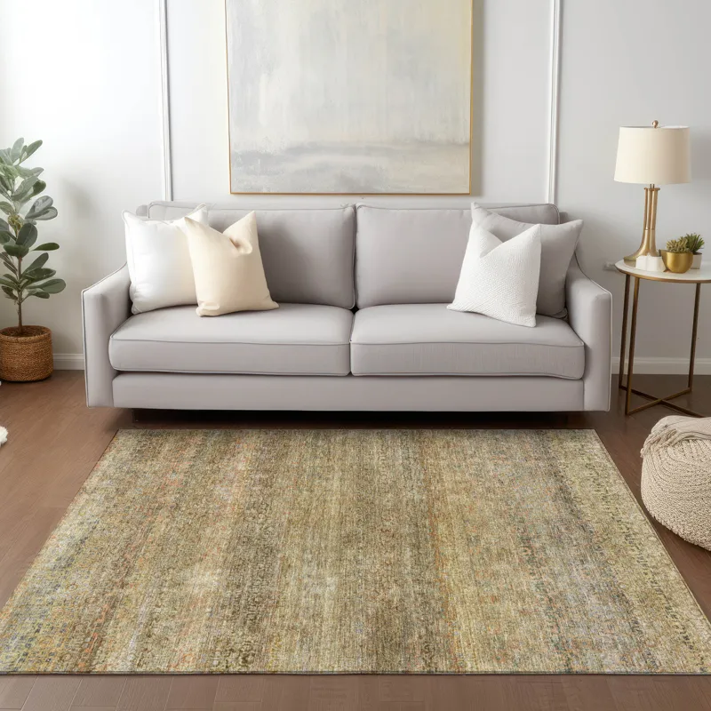 Luxury Washable Indoor/Outdoor Burano Wheat 2\'6\" x 3\'10\" Rug