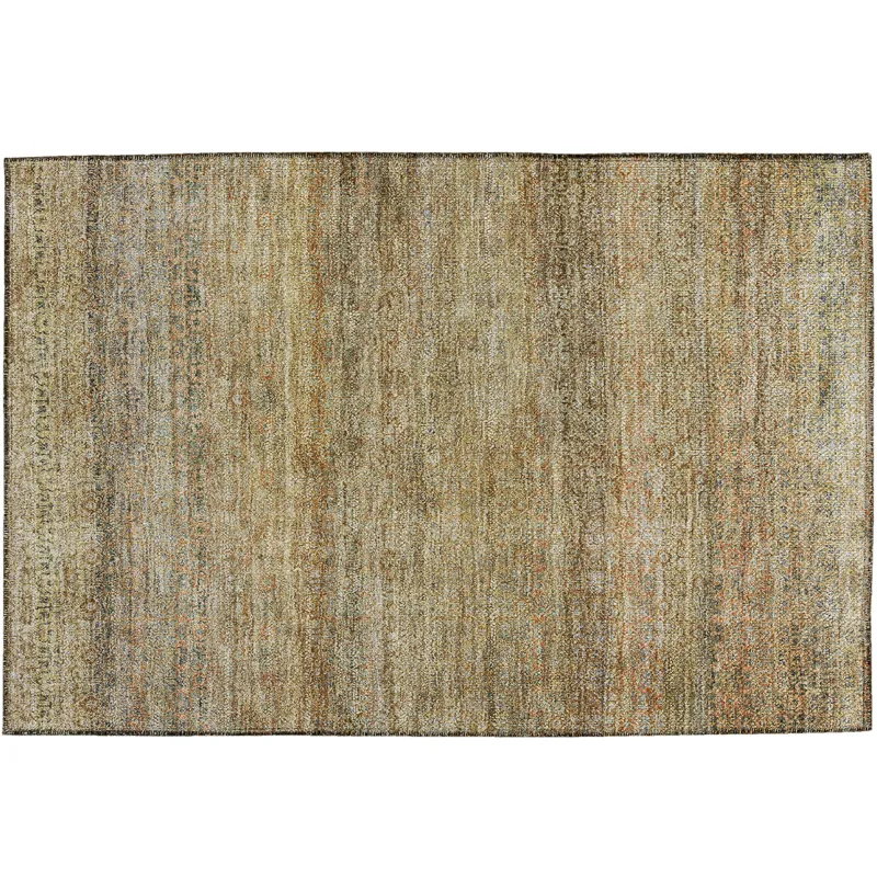 Luxury Washable Indoor/Outdoor Burano Wheat 1\'8\" x 2\'6\" Rug
