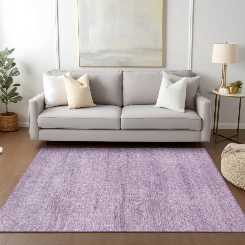 Luxury Washable Indoor/Outdoor Burano Lavender 9\' x 12\' Rug