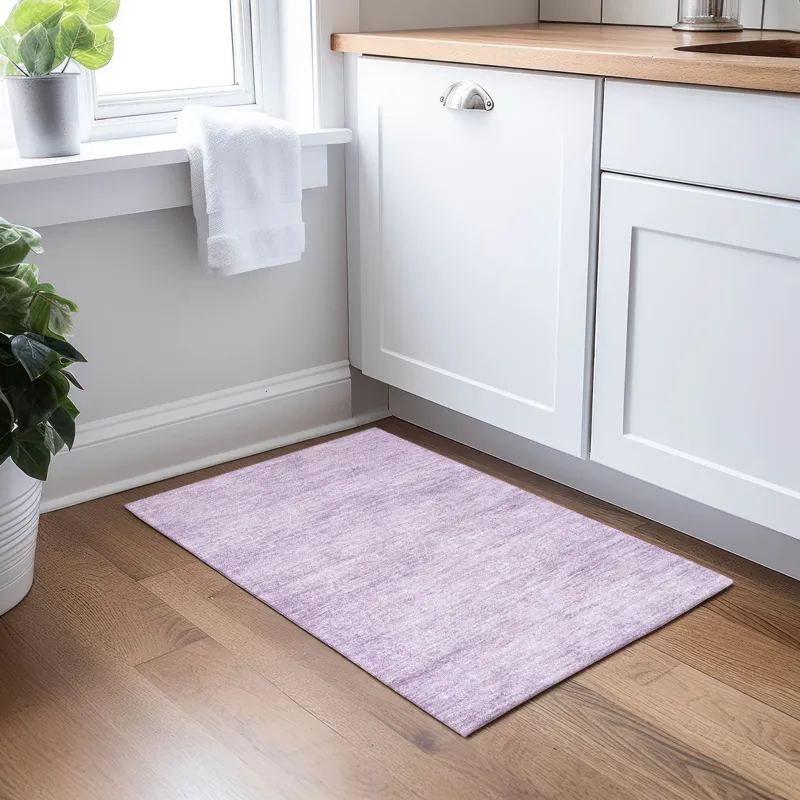 Luxury Washable Indoor/Outdoor Burano Lavender 1\'8\" x 2\'6\" Rug